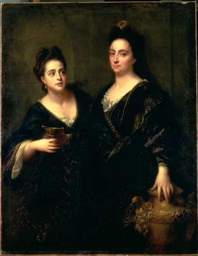 Portrait of Two Actresses, 1699 by Jean Baptiste Santerre